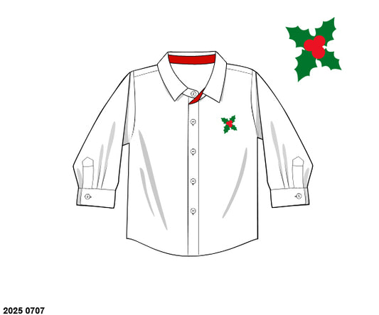 RTS: Holly Floral- Dad/Mini Button Up Shirt