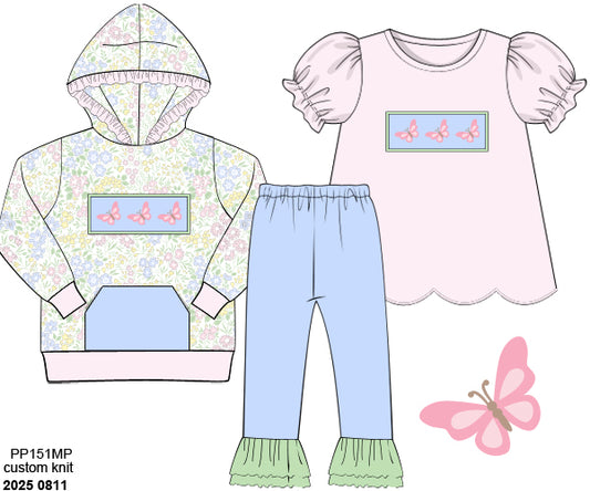 RTS: 3pc Knit Sets- Butterfly