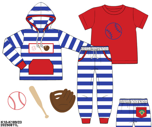 RTS: 3pc Knit Sets- Boys Baseball