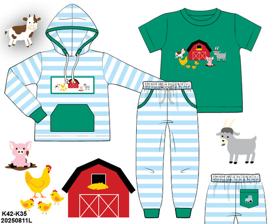 RTS: 3pc Knit Sets- Boys Farm