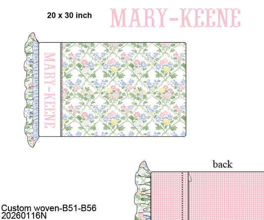Pre Order 139: Mary-Keene Floral- Smocked Pillow Case