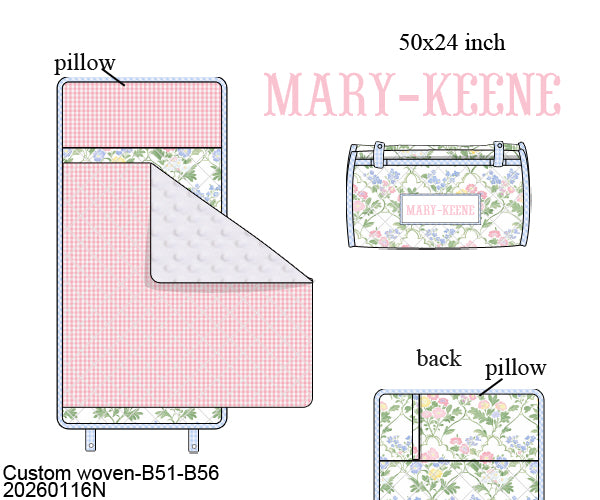 Pre Order 139: Mary-Keene Floral- Smocked Napmat