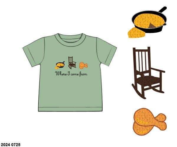 RTS: For the Boys- French Knot Cornbread Shirt