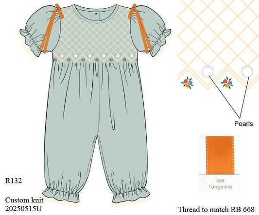 Pre Order 141: Fall Heirloom- Girls Woven Romper