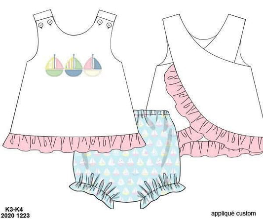 RTS: St. Augustine- Girls Knit Bloomer Set