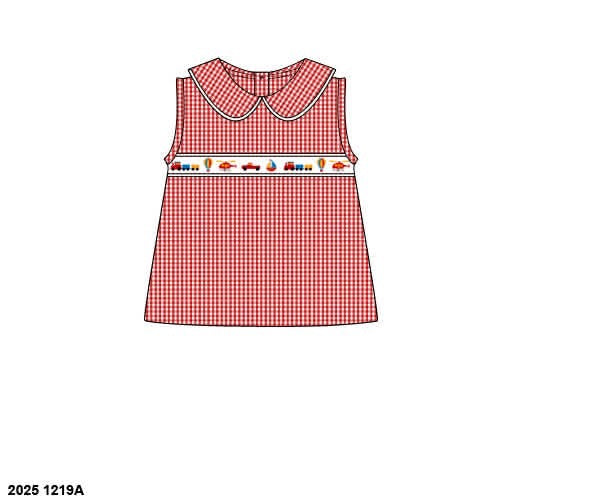 RTS: Boys Mix & Match- Vehicle Ribbon Woven Shirt