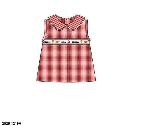 Pre Order 140: Boys Mix & Match- Vehicle Ribbon Woven Shirt