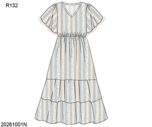 Pre Order 151: McKinney's Shells- Mom/Mini Woven Maxi Dress