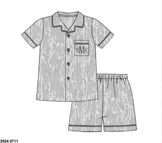 Camo Craze Flash Presale: Lounge- Mom/Mini Birch Bamboo Button Up Lounge Set