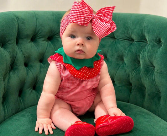 RTS: Berry Vintage- Girls Woven Bubble