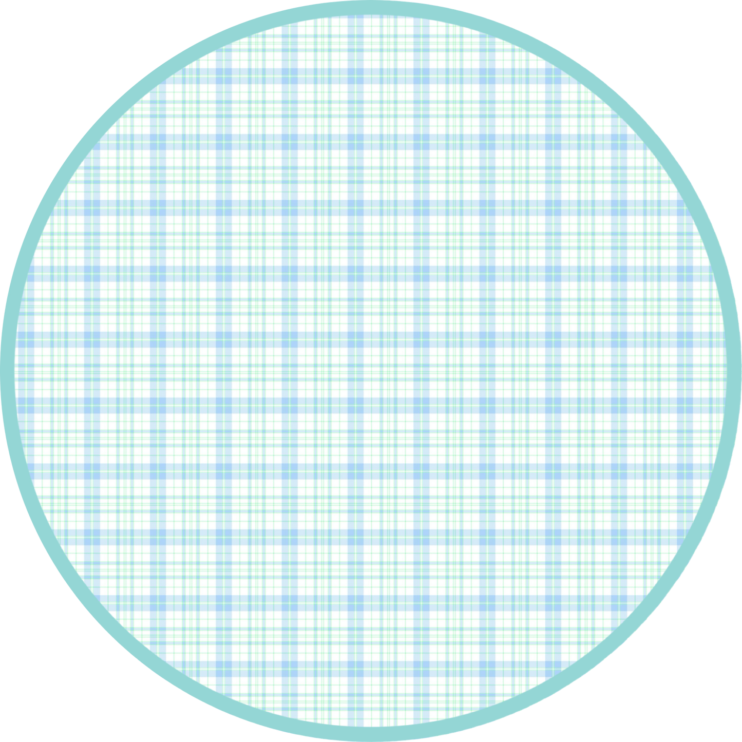 Pre Order 146: Name Smocks- Boys Light Blue & Mint Plaid Knit Shirt