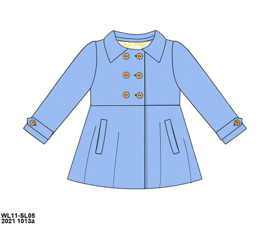 RTS: Winter Outerwear- Mom/Mini Blue Peacoat