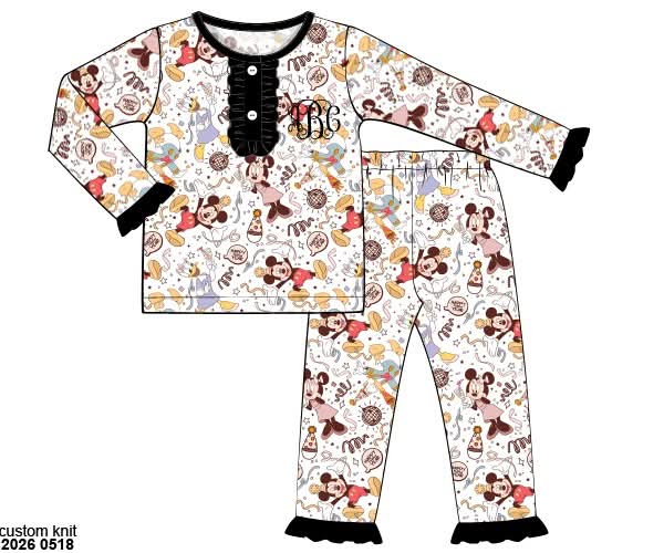 Pre Order 145: New Years Lounge- Girls Party Friends Knit 2pc Set