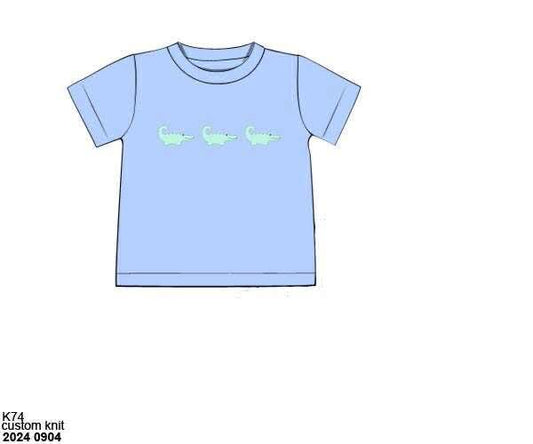 Pre Order 135: Prescott Petals & Plaid- Boys Alligator Shirt