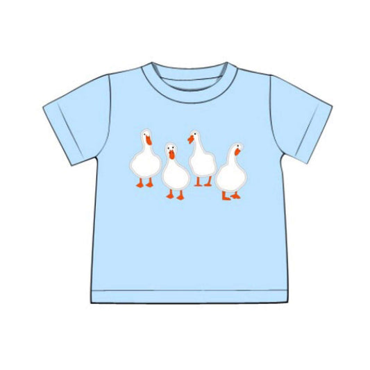 RTS: Critter Collection- Boys Geese Appliqué Shirt
