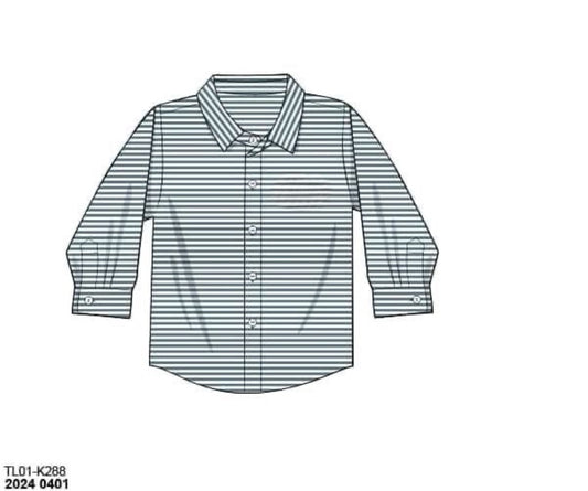 RTS: Fall Name Smocks- Dad/Mini Knit Button Up Shirt