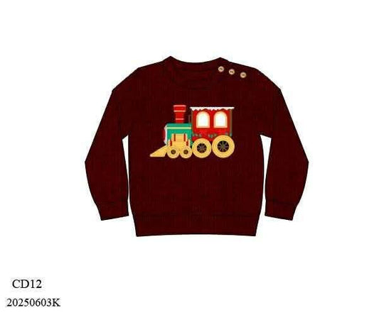 RTS: Christmas Sweaters- Dad/Mini Train Sweater