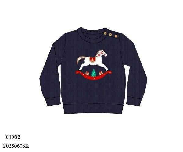 RTS: Christmas Sweaters- Dad/Mini Rocking Horse Sweater