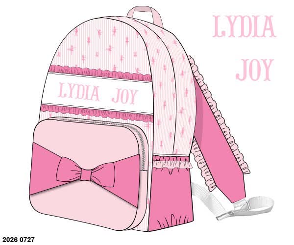 Pre Order 149: Lydia Joy- Girls Backpack (Small Size)