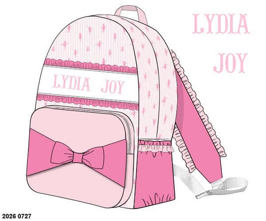 Pre Order 149: Lydia Joy- Girls Backpack (Small Size)