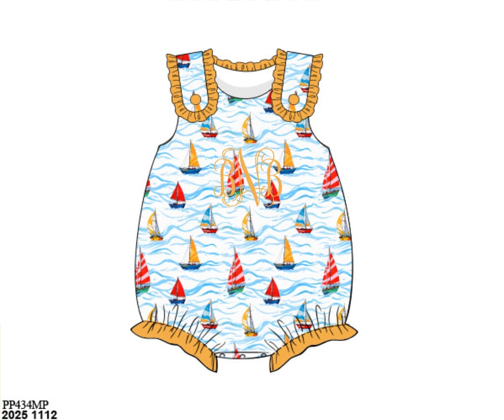 Pre Order 136: Tropical Family- Girls Knit Bubble