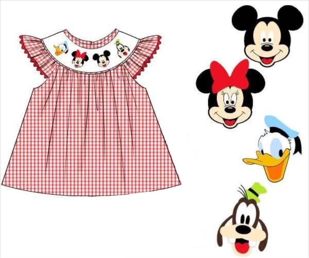 Pre Order 146: Characters- Girls Park Friends Smocked Woven Shirt