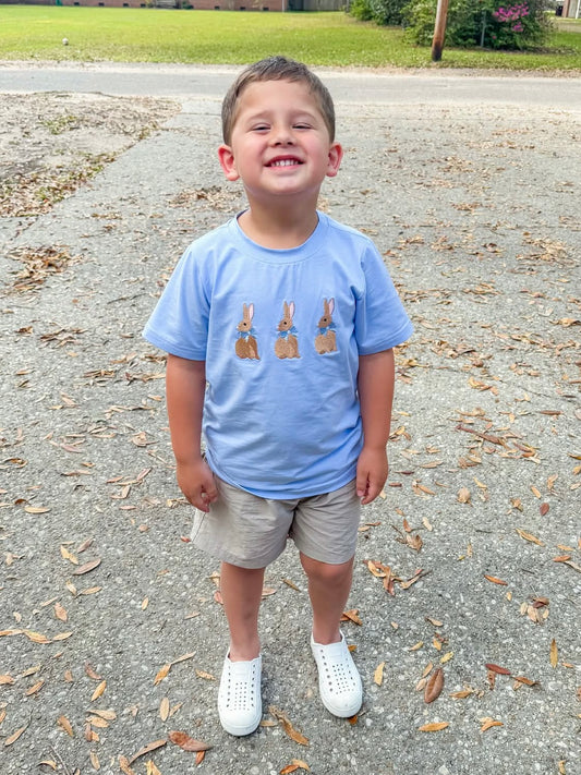 RTS: Easter Shirt Only- Boys Bunny Grove Shirt (No Monogram)