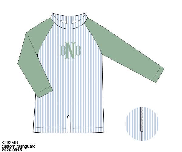 Pre Order 148: Aster & Lane- Boys 1pc Rashguard Swim