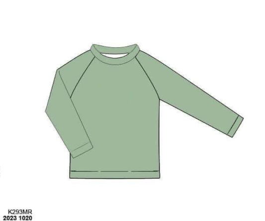 RTS: Camo Swim- Boys Feldspar Rash Guard Top