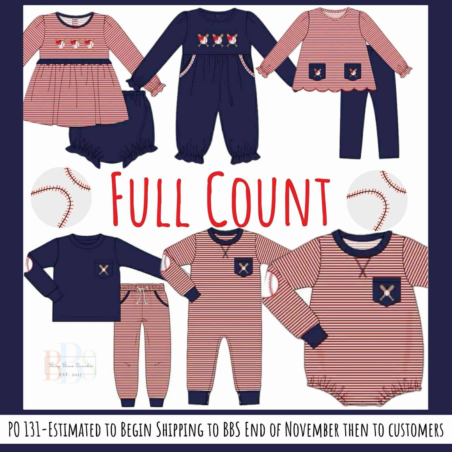 RTS: Full Count- Boys Romper
