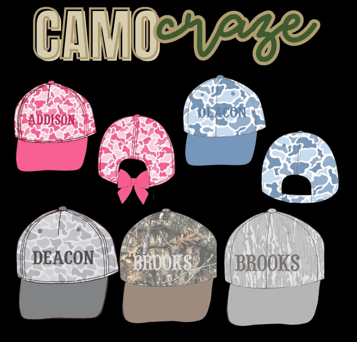 Camo Craze Flash Presale: Hats- Birch