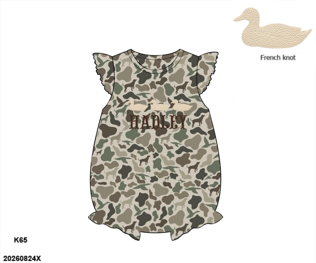 Camo Craze Flash Presale: Girls Flutter Sleeve Bubbles- Hide & Seek