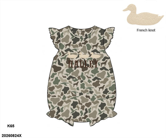 Camo Craze Flash Presale: Girls Flutter Sleeve Bubbles- Hide & Seek