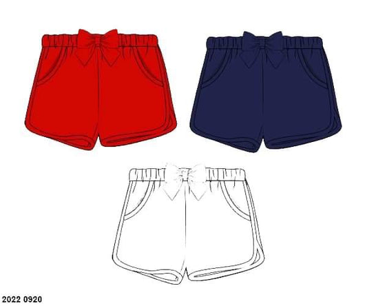 RTS: Spring Bottoms- Girls Patriotic Shortie Pack