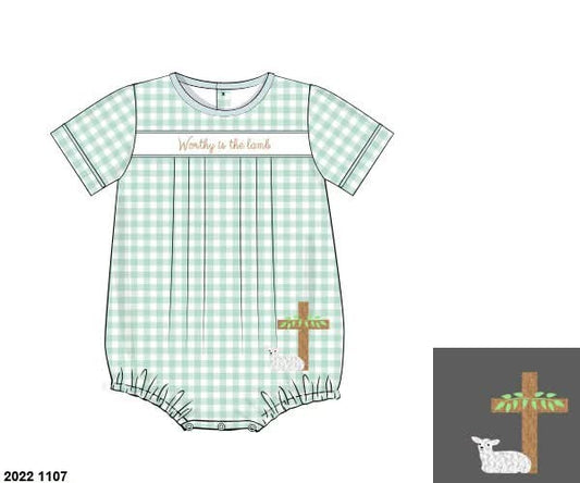 Special Pricing 2.0: Worthy is the Lamb- Boys Knit Bubble