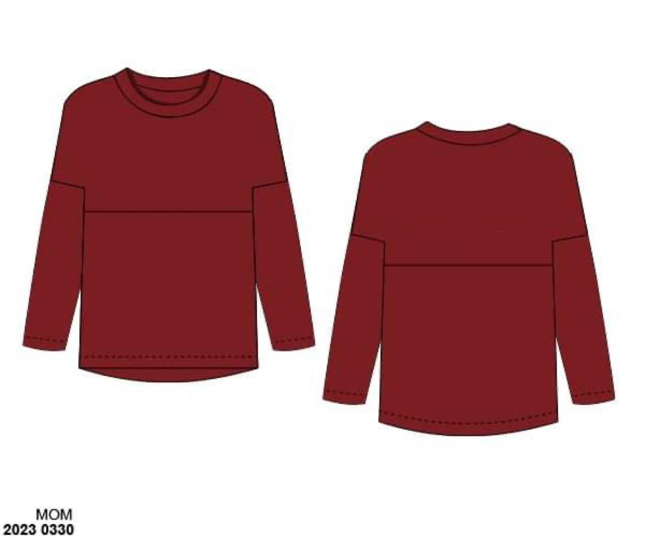 RTS: Bryant Collection- Girls Knit Spirit Shirt (No Monogram)