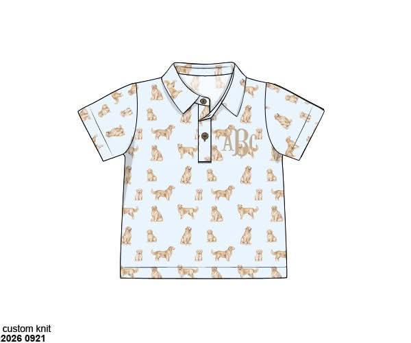 Pre Order 150: Goldens- Boys Knit Polo