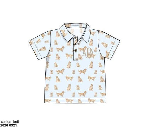 Pre Order 150: Goldens- Boys Knit Polo