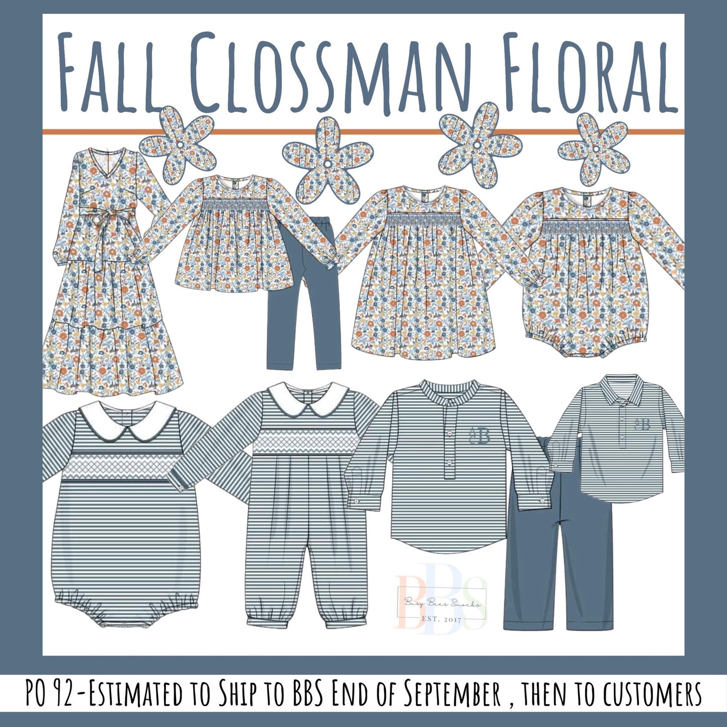 RTS: Fall Clossman- Boys/Dad Knit Shirt (No Monogram)
