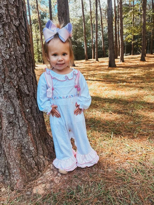 RTS: Sweet Tooth- Girls 2pc Knit Romper