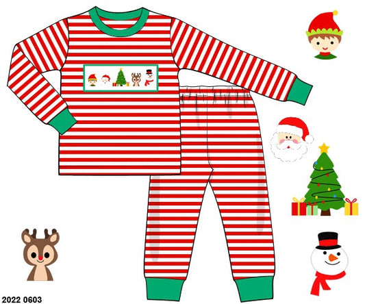 RTS: Santa & Friends- Boys Knit Pjs