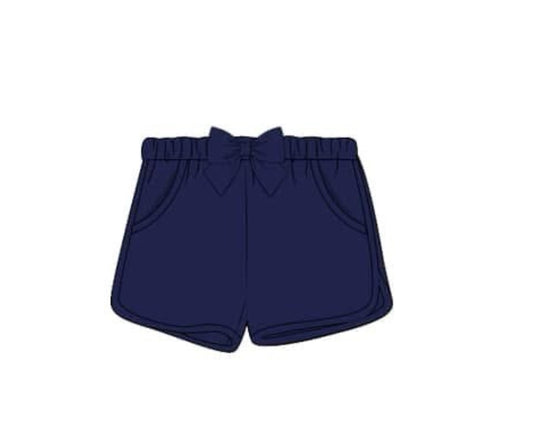 Camo Craze Flash Presale: Solid Bottoms- Girls Navy Shorties