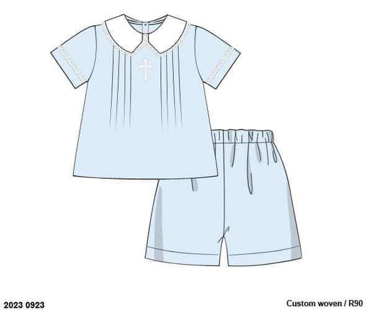 RTS: Redeemed- Boys Woven Short Set