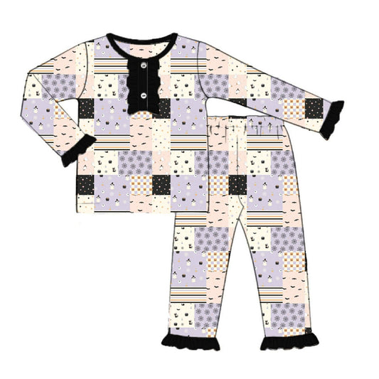 RTS: Halloween Lounge- Girls Patchwork 2pc Lounge
