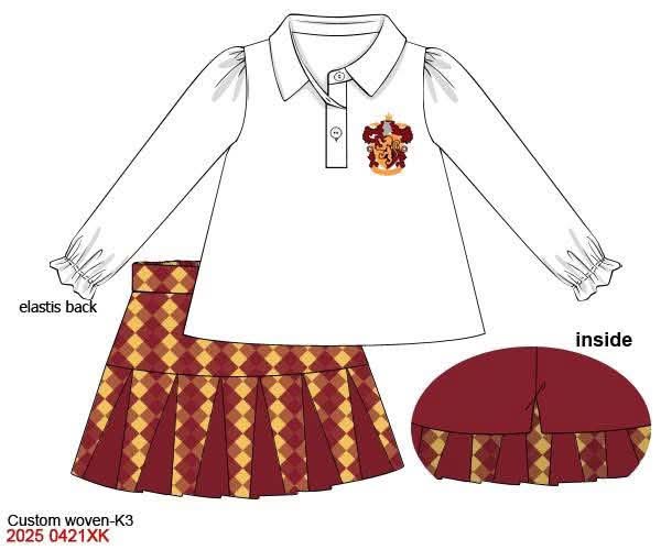 RTS: BBS Dress Up- Girls Brave Wizard Skort Set