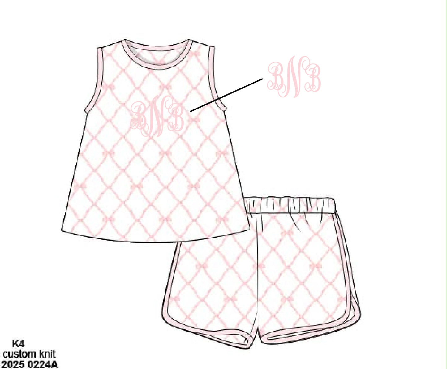 Pre Order 148: Girls Playsets, Camis, & Panties- Mom/Mini Ella Beau Playset