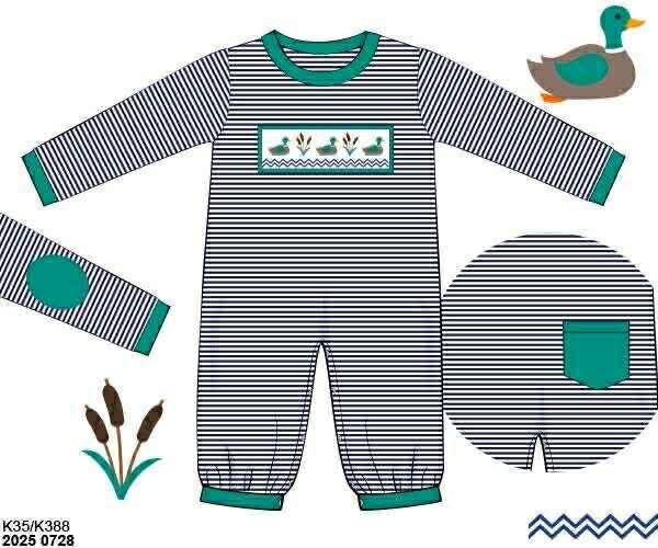 RTS: Quack Me Up- Boys Knit Romper