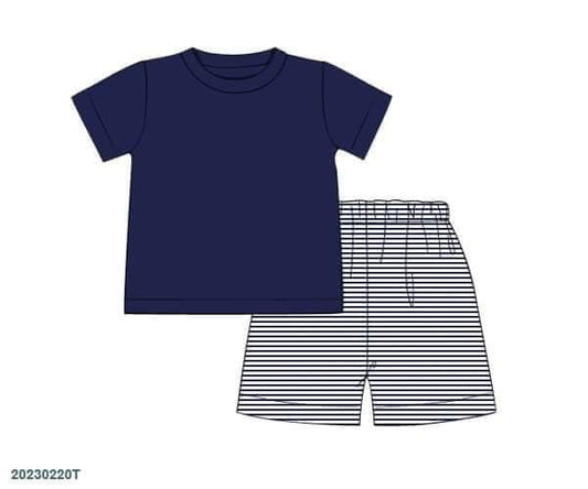 RTS: Taylor’s Collection- Boys Knit Short Set