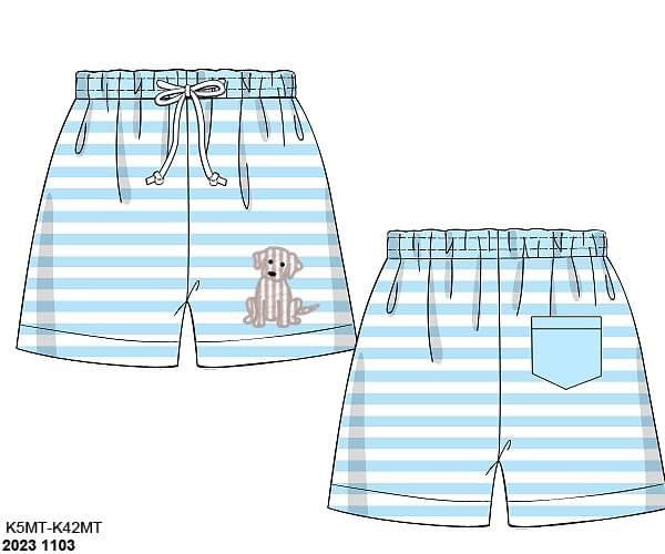 RTS: BBS Puppy- Boys Woven Traditional Swim Shorts