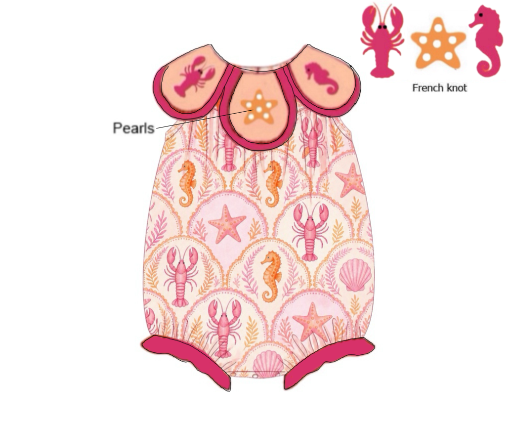 Pre Order 149: August Coast- Girls French Knot Bubble